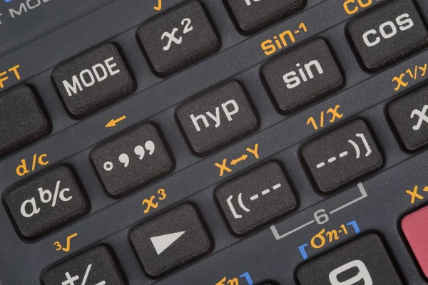 Teclado Blanco Negro Con Una Calculadora —  Fotos de Stock