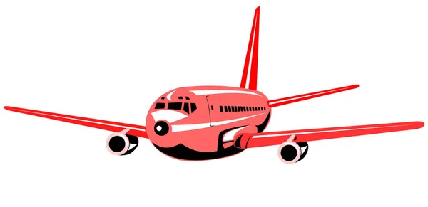 Реактивний Літак Джамбо Польоті — стокове фото