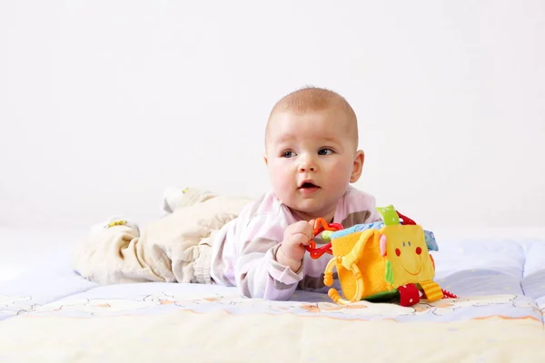 Retrato Close Bebê Bonito — Fotografia de Stock