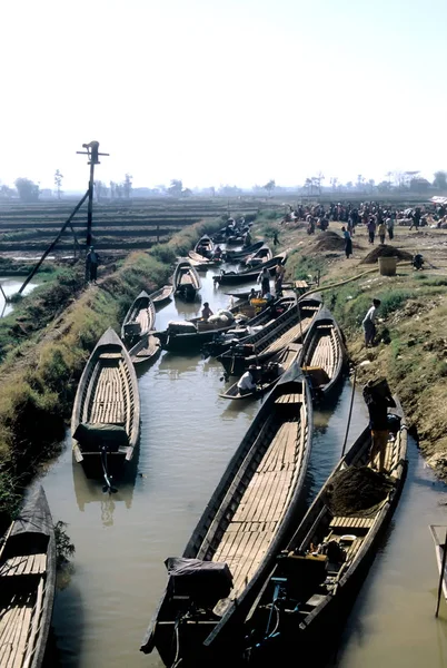 Boten Binnenmeer Myanmar — Stockfoto