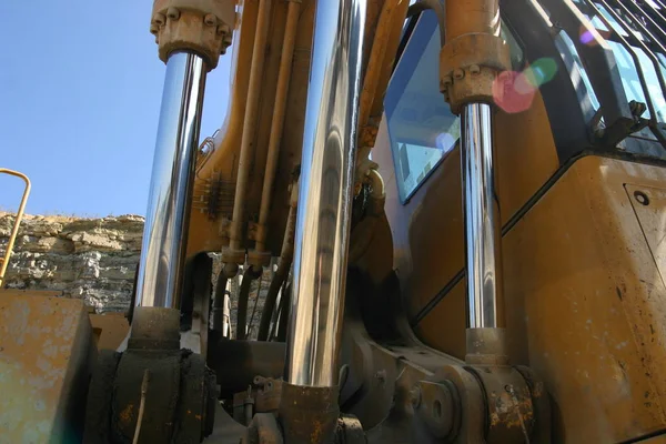 Detalhe Uma Grande Maquinaria Industrial — Fotografia de Stock