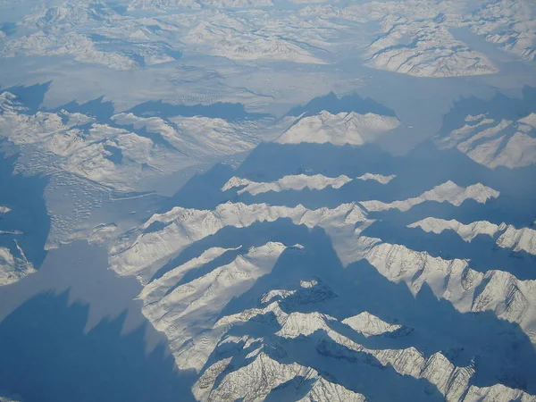 Grönländische Eiswüste Aus Der Luft — Stockfoto