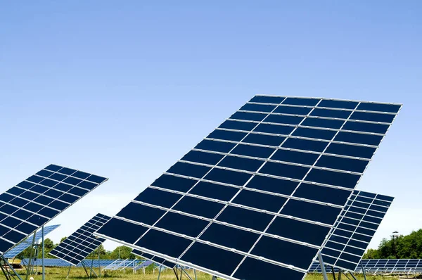 Solární Energie Výroba Energie — Stock fotografie