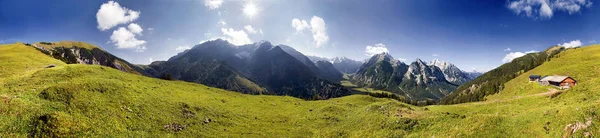 Vista Panorâmica Paisagem Majestosa Dos Alpes — Fotografia de Stock