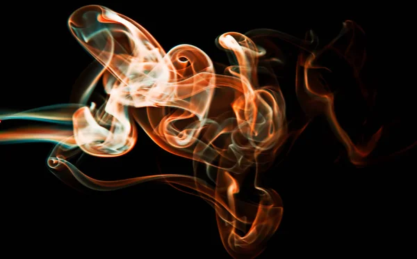 Abstract Smoke Black Background — Stock Photo, Image