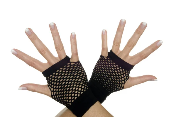 マニキュアで女性の手の閉鎖 — ストック写真