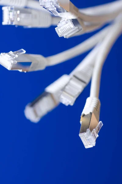 Hálózati Kábelek Elektromos Csatlakozás — Stock Fotó
