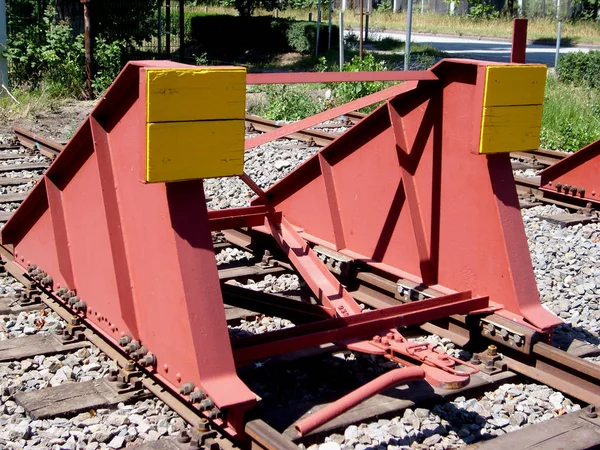 Velho Trem Enferrujado Estrada — Fotografia de Stock