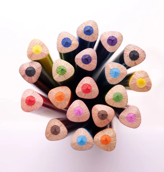Bunch Colour Pencil — Stock Photo, Image