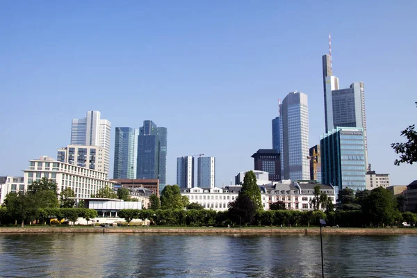 Frankfurt Main Skyline — Foto de Stock