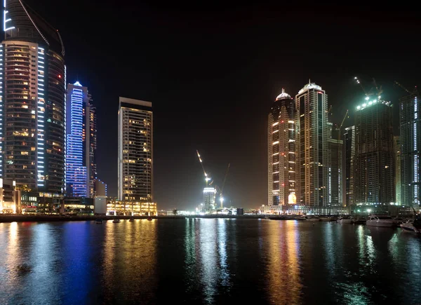 Marina Dubai Notte — Foto Stock