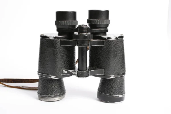 Old Binoculars Isolated White Background — Stock Photo, Image
