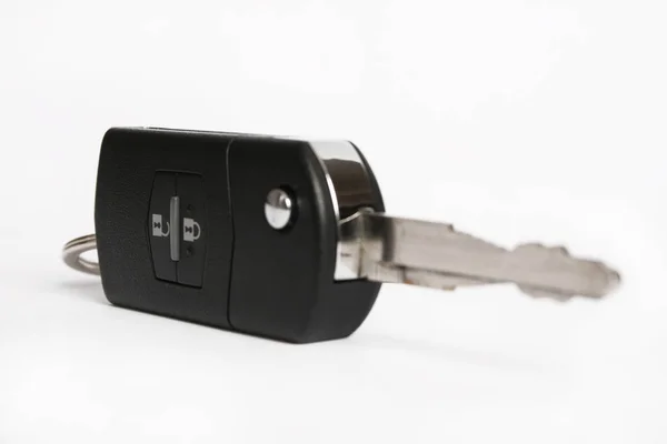 Black White Photo Car Keys Wall — Stock Photo, Image