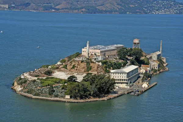 Alcatraz Dall Elicottero — Foto Stock