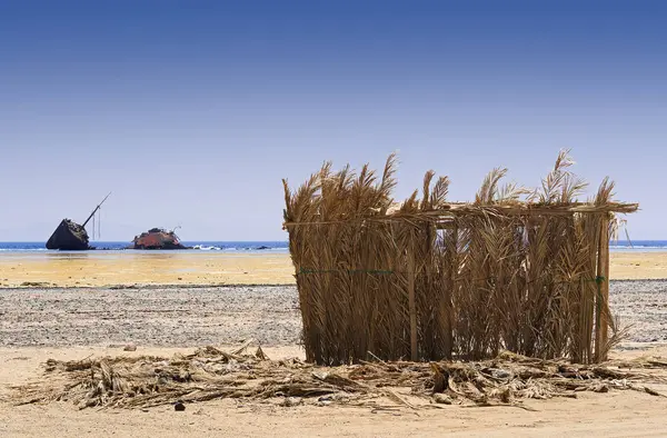 Wrak Domek Plaży — Zdjęcie stockowe