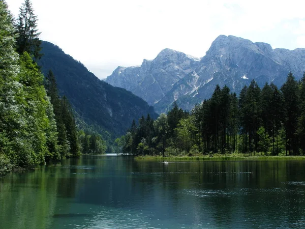 Alam Yang Menakjubkan Pegunungan Alpen Latar Belakang — Stok Foto