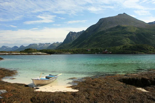 Lofoten Fundo Paisagem Natureza — Fotografia de Stock