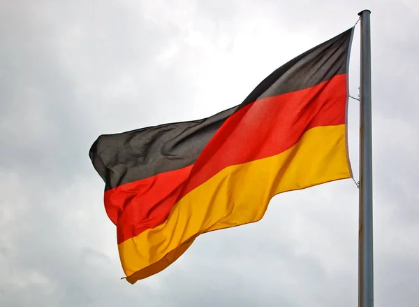 Tysk Flagga Officiella Färger Och Proportioner Korrekt — Stockfoto