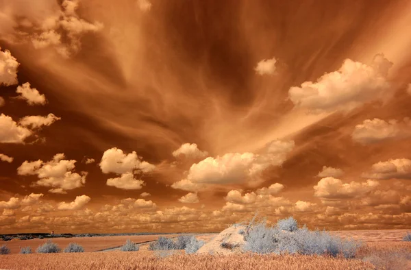 Himmel Med Skyer Atmosfære – stockfoto