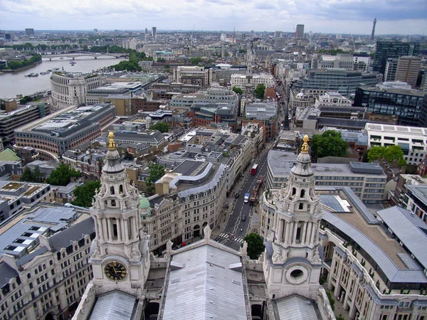 Paul Kathedraal Torens Theems Londen — Stockfoto