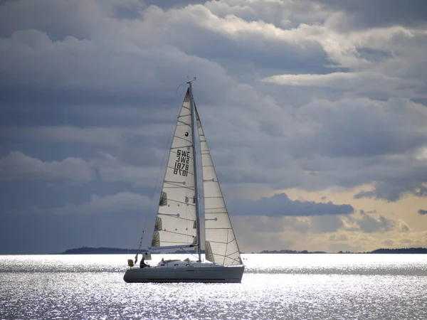 Segling Yacht Bakgrunden — Stockfoto