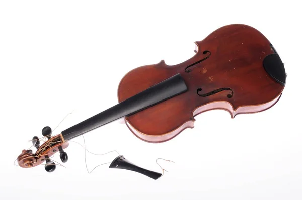 Violin Musikinstrument Närbild — Stockfoto