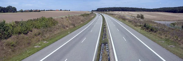Panorama Autostrady A14 Pobliżu Schwerin — Zdjęcie stockowe