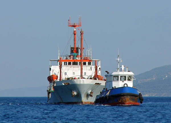 Vrachtschip Water Zeilboot — Stockfoto