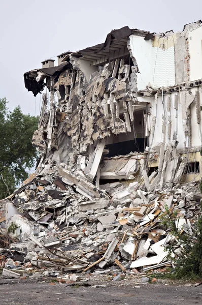 Edificio Destruido Escombros Serie —  Fotos de Stock
