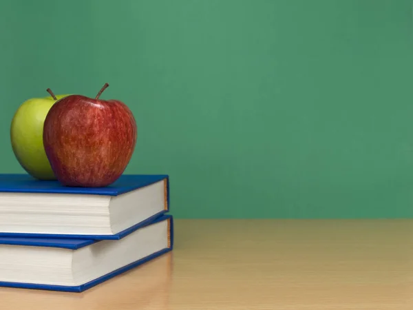 Giz Madeira Tábua Escola — Fotografia de Stock