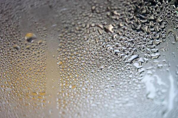 Regentropfen Auf Dem Glas — Stockfoto