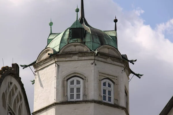 Tornet Slottet Begåvningshorner — Stockfoto