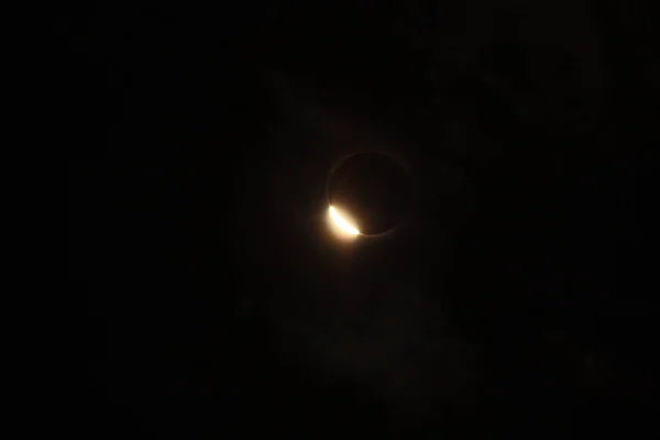 Eclipse Solar Céu Astronomia — Fotografia de Stock