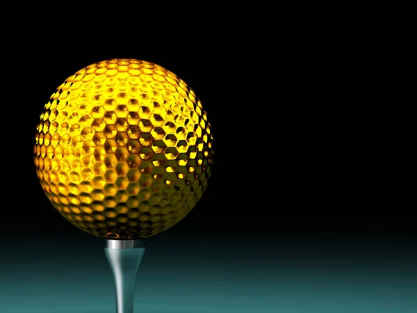 Golf Ball Mező Sport Játék — Stock Fotó