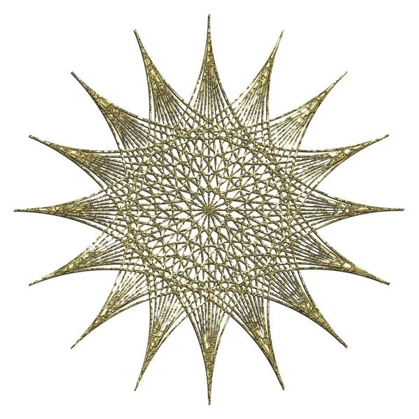 Design Element Star Shape Gold — Stock Photo, Image