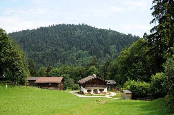 Hütte Den Alpen — Stockfoto