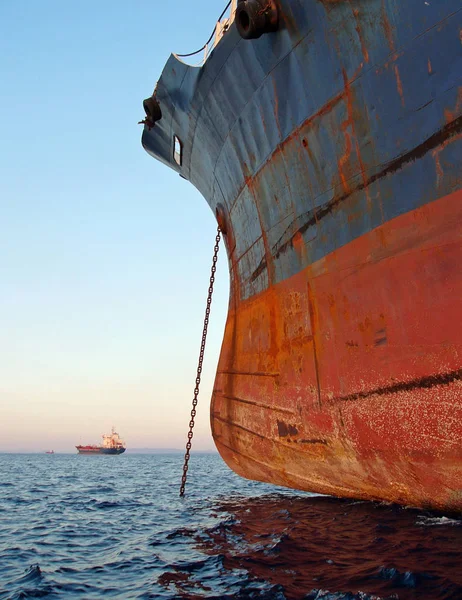 Cargo Ship Water Sailing Boat — Stock Photo, Image