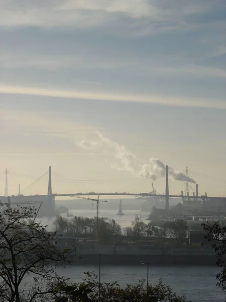 Porto Hamburg Inverno — Foto Stock