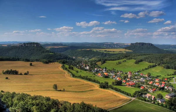 Över Bergen Toscana Italien — Stockfoto