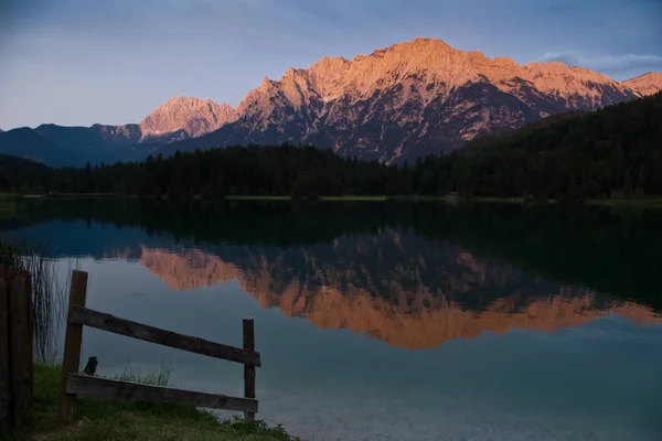 Alpenglow Στο Grindelwald — Φωτογραφία Αρχείου