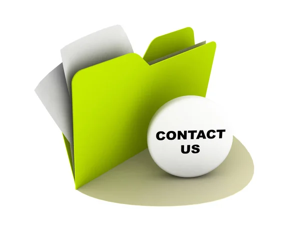 Contact Button Graphic Illustration — Stock Photo, Image