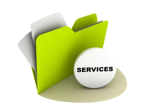 Service Knop Grafische Illustratie — Stockfoto