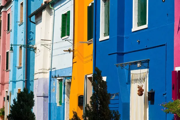 Case Colorate Burano Venice — Fotografie, imagine de stoc