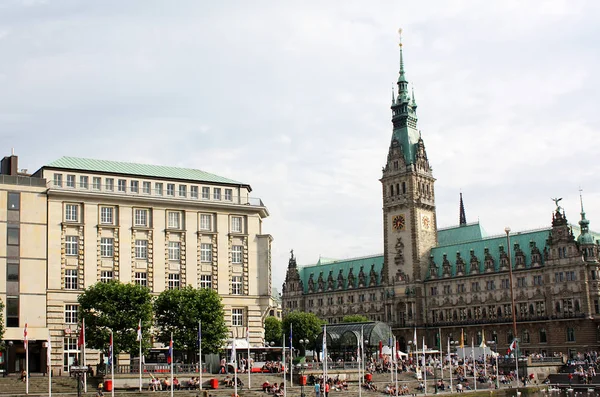 Hamburg Kota Pelabuhan Utama Jerman Utara — Stok Foto