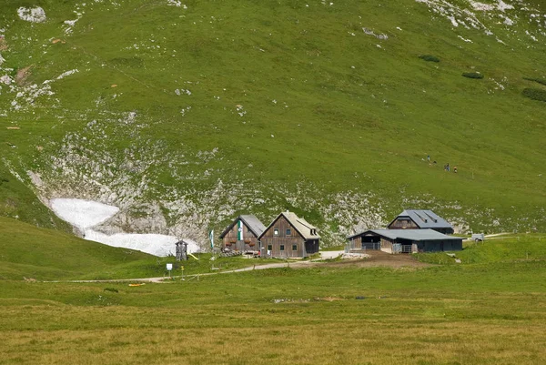 Schöne Aussicht Auf Alpen Berge Hintergrund — Stockfoto