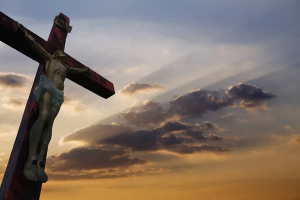 Crucifix Sunset — Stock Photo, Image