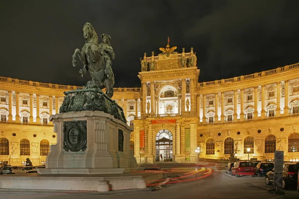 Vienna Noche Hofburg —  Fotos de Stock