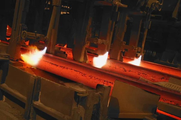 工厂里的钢铁和金属 — 图库照片