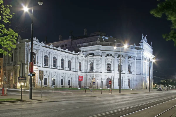 Viena Por Noche Burgtheater —  Fotos de Stock