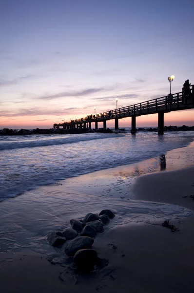 Sera Piena Notte Mare Baltico — Foto Stock